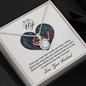 Wife Solitaire Necklace, Necklace for Wife-I love you more than words can show | Custom Heart Design