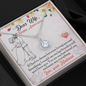 Wife Solitaire Necklace, Necklace for Wife, Silver Jewelry for Wife-If I know what love is | Custom Heart Design