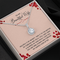 Wife Solitaire Necklace, Necklace for Wife-My Happily Ever After - Custom Heart Design
