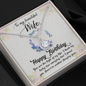 Wife Birthday Necklace, Necklace for Wife, Silver Jewelry for Wife-Light of my life | Custom Heart Design