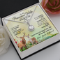 To My Precious Wife-I will never find the WORDS Wife Solitaire Necklace, Necklace for Wife, Silver Jewelry for Wife | Custom Heart Design