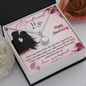 Wife Anniversary Necklace, Necklace for Wife, Silver Jewelry for Wife-I love you more - Custom Heart Design