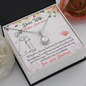 Wife Solitaire Necklace, Necklace for Wife, Silver Jewelry for Wife-If I know what love is | Custom Heart Design
