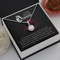 To my beautiful queen-You are my best friend Wife Solitaire Necklace, Necklace for Wife, Silver Jewelry for Wife | Custom Heart Design