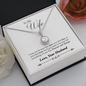 Wife Solitaire Necklace, Necklace for Wife-Be your last everything | Custom Heart Design