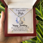 Wife Birthday Necklace, Necklace for Wife, Silver Jewelry for Wife-Light of my life | Custom Heart Design