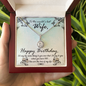 Wife Birthday Necklace, Necklace for Wife, Silver Jewelry for Wife-Love of my life | Custom Heart Design