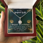 Wife Birthday Necklace, Necklace for Wife, Silver Jewelry for Wife-Grow old together - Custom Heart Design