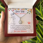 Wife Solitaire Necklace, Necklace for Wife, Silver Jewelry for Wife-If I know what love is | Custom Heart Design
