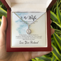 Wife Solitaire Necklace, Necklace for Wife-I choose you | Custom Heart Design