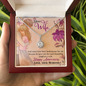 Wife Anniversary Necklace, Necklace for Wife-God gave me an angel wife | Custom Heart Design