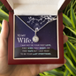 Wife Solitaire Necklace, Necklace for Wife-I want to be your last everything | Custom Heart Design