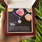 Wife Solitaire Necklace, Necklace for Wife-Love you more | Custom Heart Design