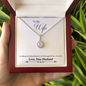Wife Solitaire Necklace, Necklace for Wife, Silver Jewelry for Wife-God led me to you | Custom Heart Design