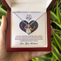 Wife Solitaire Necklace, Necklace for Wife-I love you more than words can show | Custom Heart Design