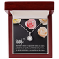 Wife Solitaire Necklace, Necklace for Wife-Love you more | Custom Heart Design