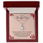 Wife Solitaire Necklace, Necklace for Wife-My Happily Ever After - Custom Heart Design