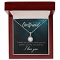 Girlfriend Solitaire Necklace, Promise Necklace, Elegant Necklace | Custom Heart Design