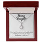 Daughter Solitaire Necklace - Custom Heart Design