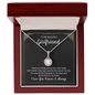 Girlfriend Solitaire Necklace, Promise Necklace, Elegant Necklace | Custom Heart Design