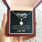 Daughter Solitaire Necklace, From Dad-Today, tomorrow and always | Custom Heart Design
