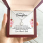 Daughter Solitaire Necklace, From Mom & Dad-Amazing and precious | Custom Heart Design