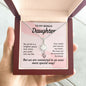 Daughter Solitaire Necklace, From Mom-Our special bond | Custom Heart Design