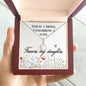 Daughter Solitaire Necklace-Today a bride | Custom Heart Design