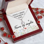 Daughter Solitaire Necklace-Today a bride | Custom Heart Design