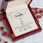 Daughter Solitaire Necklace, From Mom-You're my biggest achievement | Custom Heart Design