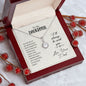 Daughter Solitaire Necklace, From Dad-My greatest joy | Custom Heart Design