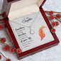 Daughter Solitaire Necklace-Tip toe if you must | Custom Heart Design