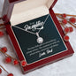 Daughter Solitaire Necklace, From Dad-Today, tomorrow and always | Custom Heart Design