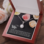 Wife Solitaire Necklace, Necklace for Wife-Love you more | Custom Heart Design