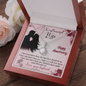 Wife Anniversary Necklace, Necklace for Wife, Silver Jewelry for Wife-I love you more - Custom Heart Design