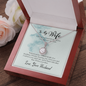 Wife Solitaire Necklace, Necklace for Wife-I choose you | Custom Heart Design