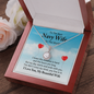 Eternal Hope Necklace for Navy Wife | Custom Heart Design