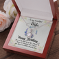 Wife Birthday Necklace, Necklace for Wife, Silver Jewelry for Wife-Light of my life | Custom Heart Design