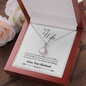 Wife Solitaire Necklace, Necklace for Wife-Be your last everything | Custom Heart Design