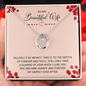 Lucky in Love Necklace for Wife | Custom Heart Necklace