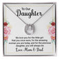 Daughter Pendant, Good luck Necklace | Custom Heart Design