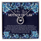 Mother in law Silver Necklace-Open arms & warm heart - Custom Heart Design