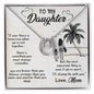 Daughter Pendant, Good luck Necklace | Custom Heart Design