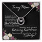 Mom Contemporary Silver Necklace-So much of me - Custom Heart Design