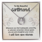 Girlfriend Horseshoe Necklace, Lucky In Love Silver Necklace for Girlfriend | Custom Heart Design
