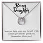 Daughter Pendant, Good luck Necklace | Custom Heart Design