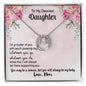Daughter Pendant, Good luck Necklace | Custom Heart Design