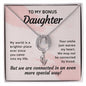 Daughter Pendant, Good luck Necklace | Custom Heart Design