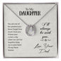 Daughter Pendant, Good luck Necklace | Custom Heart Design