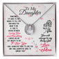 Daughter Pendant, Good luck Necklace | Custom Heart Design